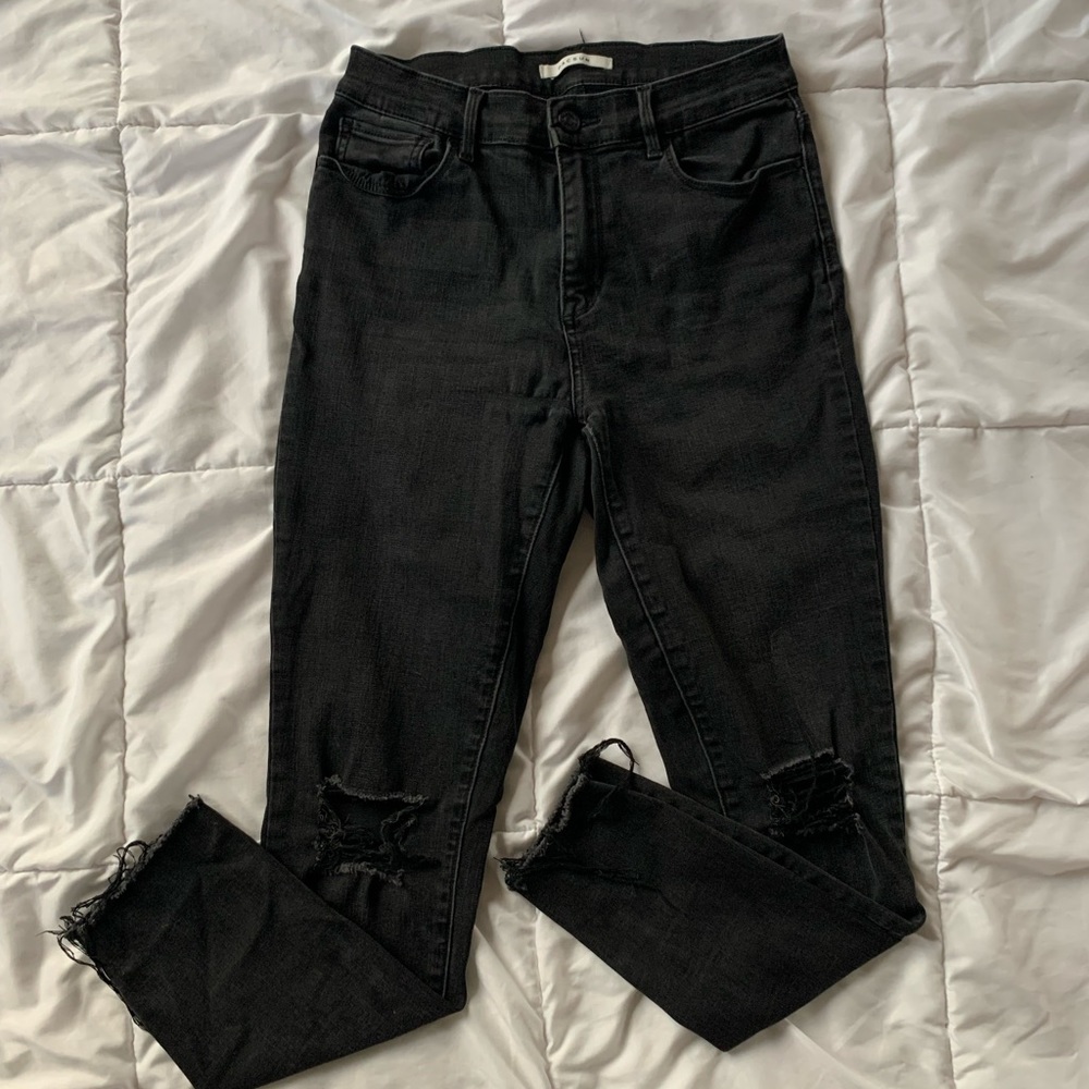 black pac sun skinny jeans, high rise